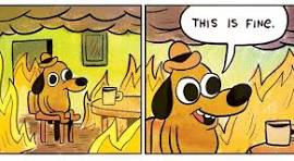 this is fine meme